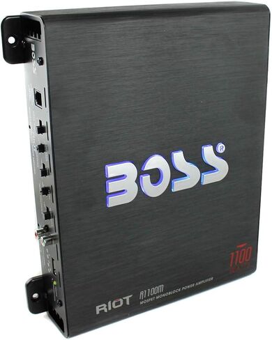 BOSS AUDIO Riot R1100M 1100W Mono Car Amplifier + R1004 4 Channel Audio Amp in Saudi Arabia