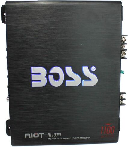 BOSS AUDIO Riot R1100M 1100W Mono Car Amplifier + R1004 4 Channel Audio Amp in Saudi Arabia