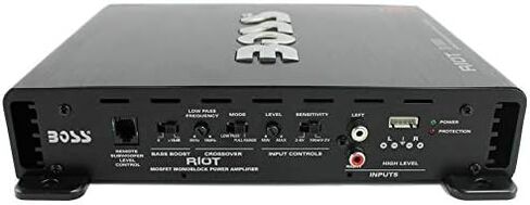 BOSS AUDIO Riot R1100M 1100W Mono Car Amplifier + R1004 4 Channel Audio Amp in Saudi Arabia