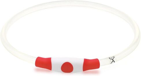 طوق الكلب BSeen LED، قابل لإعادة الشحن عبر USB، طوق كلب متوهج للسلامة الليلية، طوق مضيء أنيق للكلاب الصغيرة والمتوسطة والكبيرة (ياقوتي أحمر) in Kuwait