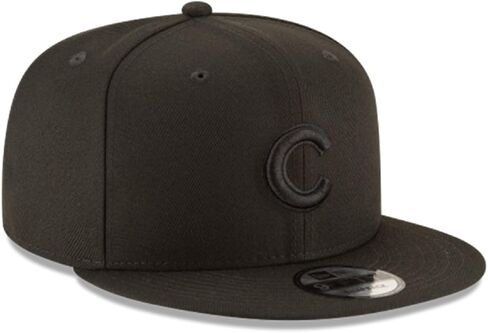 حذاء رجالي أصلي من New Era Chicago Cubs 9FIFTY Snapback باللون الأسود على الأسود - OSFM in Saudi Arabia