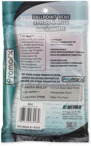 أقلام كروية من بروماركس TC، ​​نقطة متوسطة، حبر أسود، 10 قطع (BP48-KR1P10-48) in Kuwait