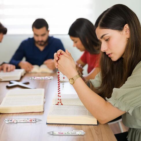 Sabary Bible Verse Ballpoint Pens Christian Flower Inspirational Quotes Funny Office Retractable Ink Ballpoint Pens for Women Men Colleague Coworker Writing Gifts(20 Pcs) in Saudi Arabia
