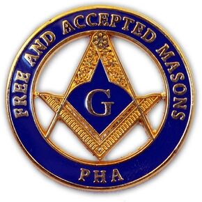 1.25 PHA Masonic Lapel Pin