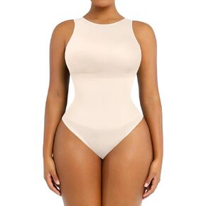 SHAPELLX Shapewear Bodysuit Tummy Control Body Shape For Women Sculpting Bodysuit Waist Snatching Bodysuit Thong Bodysuit