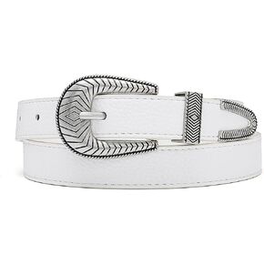 Women Vintage Belts Ladies Western Design Black Waist Belt for Jeans Pants Dress
