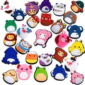 Yagulro 28 Pcs Cat Shoe Charms, Cartoon Shoe Decoration Charms, Accessories for Shoes, Bracelet, Wristband, Gift for Birthday, Party, Holiday in Kuwait