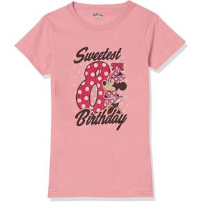 Disney Little, Big Minnie Mouse Sweet 8th Birthday Girls Short Sleeve Tee Shirt
