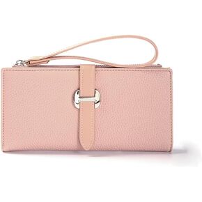 Slim Thin Women Wallet PU Leather Card Holder, Large Capacity Bi-fold Long Purse with Zipper Pocket, Birthday Valentine's Day Gift for Mom Wife Aunt Girls Ladies