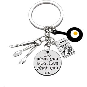 YCSPMO Cooking Gifts Christmas Gifts for Cookers Birthday Gifts for Chefs Kitchen Gifts Keychain Cooks Gift Pastry Chef Graduation Gift Cooks Keyring for Baker Cooking Mom Wife Grandma Cooking Lover