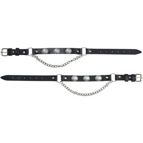 GARGOYLE BELLS Adjustable Fashion Boot Chains, Biker Boots Decoration Chains, Comes in a set of 2