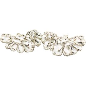 Ruihfas 2Pcs Rhinestone Shoe Buckle Full Crystal Shoe Clips Accessories Bridal wedding Shoes Decoration for Women