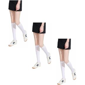 Hopply Golf Sun Protection Socks UPF50+ Overknee Stocking Ice Silk Breathable Cool Socks for Women School Outdoor Sports