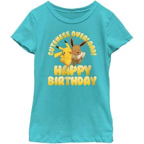Fifth Sun Pokemon Cuteness Overload Girls Short Sleeve Tee Shirt