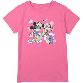Disney Plus Size Classic 80s Minnie Mickey Girls Short Sleeve Tee Shirt