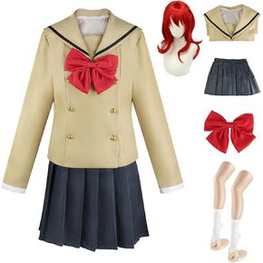 Bocchi the Rock Cosplay Costume Gotoh Hitori Cosplay Costume Jacket Dress Pink Coat Skirt Headdress Socks Wig Set