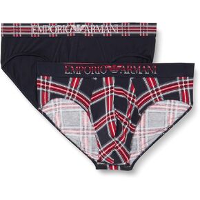 Emporio Armani Men's Tartan Gift Box 2 Pack Brief