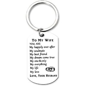 Romantic Keychain Gifts for Husband Wife Gifts for Boyfriend Girlfriend Couple Valentines Day Gifts for Him Her