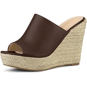 Allegra K Women's Espadrille Wedge Platform Mules in Kuwait