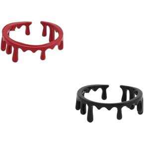 Minimalist Irregular Water Dripping Type Ring Fashion Open Adjustable Band Ring Personalized Jewelry