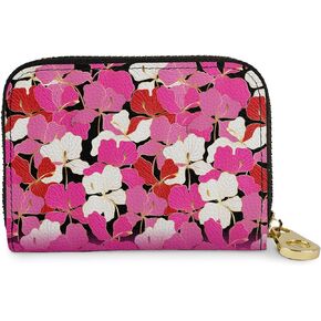 Monarque RFID Secure Armored Zipper Wallet (Art Glass Crocus)