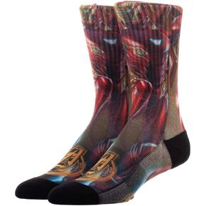 Bioworld Marvel Avengers Infinity War Iron Man Sublimated Character Design Crew Socks