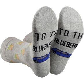 2 Pairs Psych TV Show Inspired Gifts To the Blueberry Socks Psych TV Show Gift Psych Fans Gift