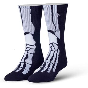 Odd Sox، أقدام X-Ray، هيكل عظمي، جوارب الطاقم المبتكرة، متعة الهالوين المخيفة