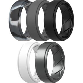 Saco Band Silicone Ring Wedding Band for Men - 8mm Width 2.3mm Thick in Kuwait