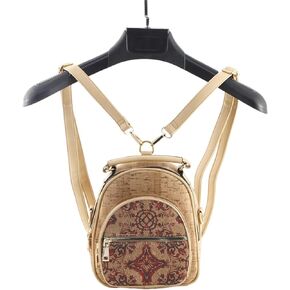 Natural VEGAN CORK Mini Backpack Light Weight Small Waterproof Backpack Suitable for daily use
