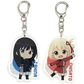 EBTY DREAMS Inc. - Set of 2 Lycoris Recoil Acrylic Keychain Takina Inoue, Chisato Nishikigi v3