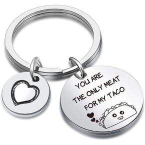 Taco Jewelry Girlfriend Gift Husband Jewelry Birthday Keychain Grandson Gift Sister Keychain