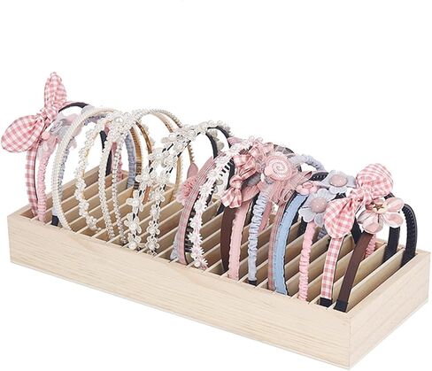 دي دي-لايف صندوق عرض لعرض عصابات الشعر، صندوق خشبي لعرض شريط الشعر، صندوق عرض المجوهرات in Kuwait