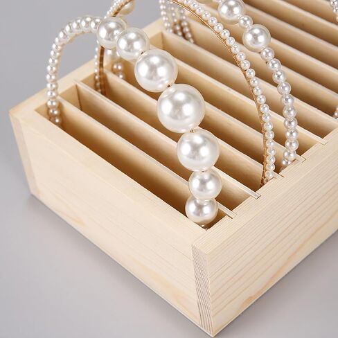 دي دي-لايف صندوق عرض لعرض عصابات الشعر، صندوق خشبي لعرض شريط الشعر، صندوق عرض المجوهرات in Kuwait