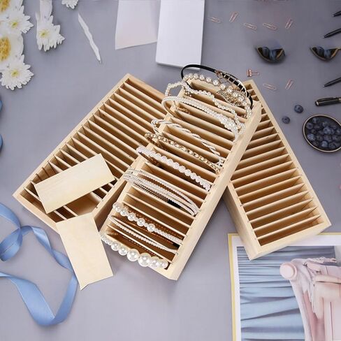 دي دي-لايف صندوق عرض لعرض عصابات الشعر، صندوق خشبي لعرض شريط الشعر، صندوق عرض المجوهرات in Kuwait