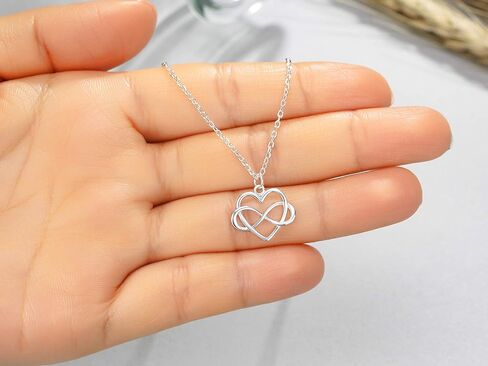 RareLove Granddaughter Gifts from Grandma,Gifts for Granddaughter,925 Sterling Silver Tiny Infinity Heart Necklaces Birthday Jewelry,Valentines Day Gifts for Granddaughter,Graduation Gifts in Saudi Arabia