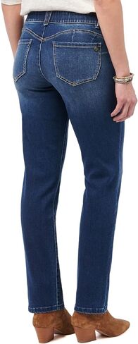 Democracy womens Democracy Women's Plus-size "Ab"solution High Rise Straight Leg Jeans, Blue, 14 Plus in Saudi Arabia