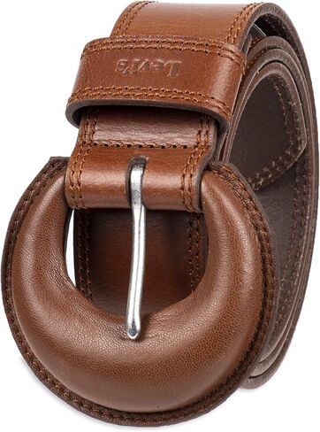 Levi's Women's Leather Wrapped Statement Buckle Belt in Saudi Arabia