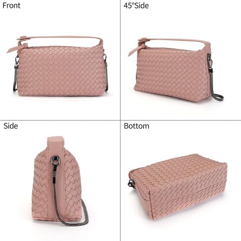 MAXWISE Woven Crossbody Bags for Women,Fashion Leather Lightweight Handbags Shoulder Bag Phone Purse Ladies Messenger Bag in Saudi Arabia