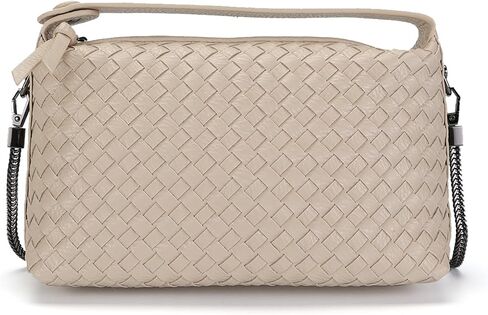 MAXWISE Woven Crossbody Bags for Women,Fashion Leather Lightweight Handbags Shoulder Bag Phone Purse Ladies Messenger Bag in Saudi Arabia