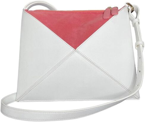 crossbody bag for women, multipurpose leather handbags and shoulder bags, women's detachable strap pyramid clutch bag in Saudi Arabia