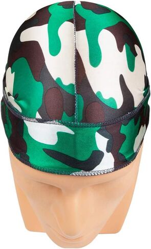 Silky Durag Royal Silky Collection Ultra Stretch Green and White Camo in Saudi Arabia
