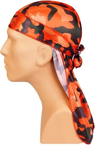Silky Durag Royal Silky Collection Ultra Stretch Green and White Camo in Saudi Arabia
