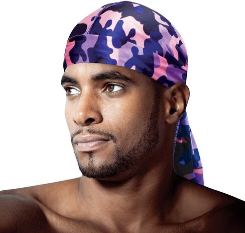 Silky Durag Royal Silky Collection Ultra Stretch Green and White Camo in Saudi Arabia