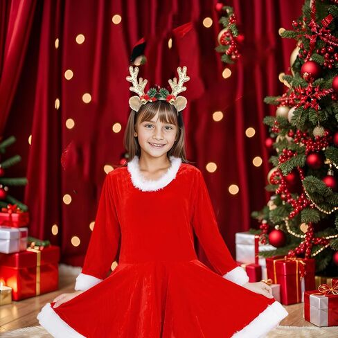 Christmas Headbands Glitter Reindeer Antlers Headbands for Adults Kids Party Costume Accessory in Saudi Arabia