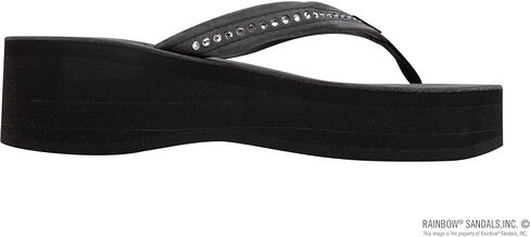 صنادل قوس قزح للنساء من ست طبقات من الجلد - حزام 3/4 بوصة مع كريستالات سواروفسكي® in Kuwait