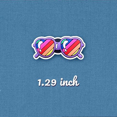 20 قطعة من تعليقات الاحذية الملونة للنظارات الشمسية من زالدريتشاستا للصنادل والاساور والمعصم المتطابقة، زينة رائعة للاحذية للاطفال والمراهقين والبالغين هدايا الحفلات، غير ثمينة, معدن, بدون الأحجار in Kuwait