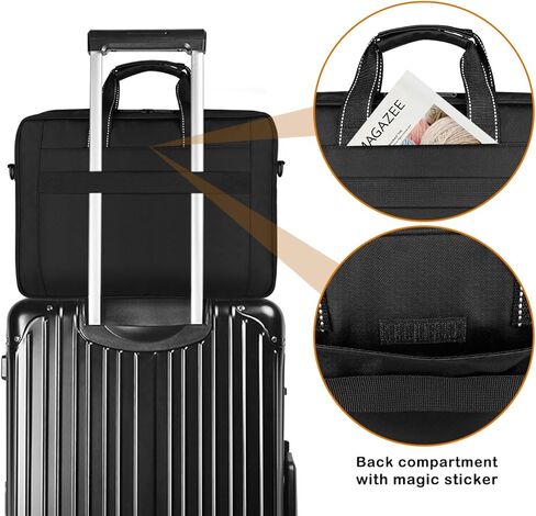 Alfheim 15.6-17 inch Laptop Bag, Waterproof Protective Adjustable Strap Business Briefcase Messenger Bag in Kuwait