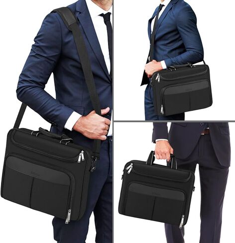 Alfheim 15.6-17 inch Laptop Bag, Waterproof Protective Adjustable Strap Business Briefcase Messenger Bag in Kuwait