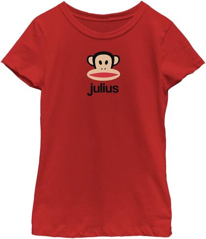 Fifth Sun Paul Frank Julius Head and Name Girls Short Sleeve Tee Shirt, Red, Large in Saudi Arabia